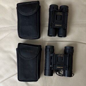 Simons Black Compact Binoculars set of 2